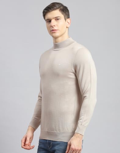 Monte Carlo Shell Solid T Neck Pullover | Warm Woolen Pullover for Men | Soft Comfortable Knitted Winter Wear Sweater for Men's