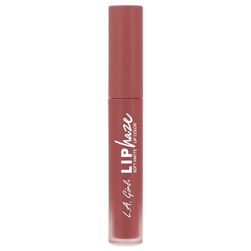 L.A. Girl Lip Haze Soft Matte Liquid Lipstick(Flirty), 3ml – Lightweight, Long-Lasting & Non-Drying Formula | Velvet Finish Multipurpose Lip & Cheek Tint for Indian Skin Tones