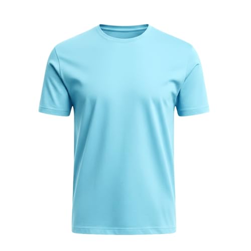 Khakey Men’s Cotton T-Shirt Pack of 4 | Round Neck Half Sleeve Plain T Shirt for Men | 100% Pure Cotton Regular Fit Casual Wear | Bio Wash