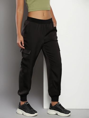 Calvin Klein Jeans Regular Fit Checks Mid Rise Trouser Black