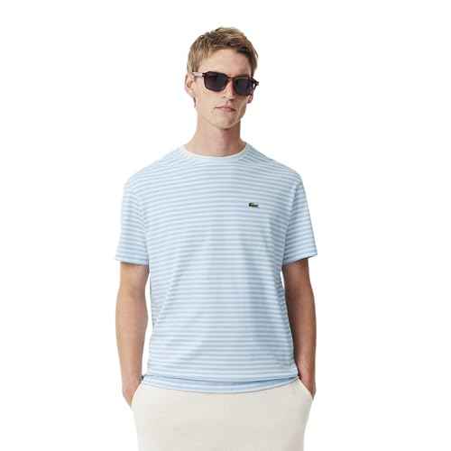 Lacoste Men's Classic Fit T-Shirt (TH9749F6Z_White / Blue