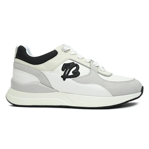 Aldo CLEAA-IN122 Ladies White/Black Flat Sneakers