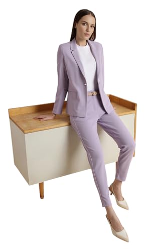 Van Heusen Women's Regular fit Blazer VWKZCRGFY07691_Lilac