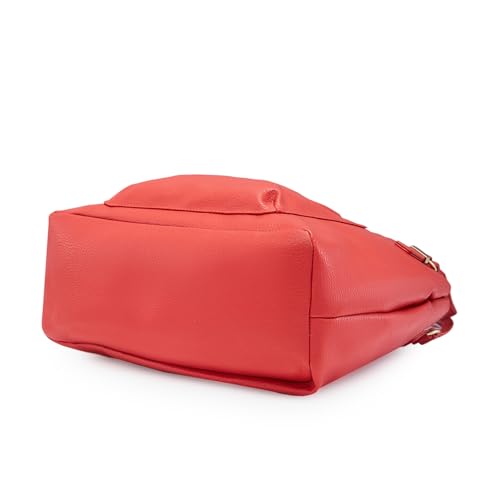 Caprese Andrea Tote Bag, Medium-Coral | Stylish Handbag for Women | Spacious, Versatile Office & Daily Essentials Tote | Top Zip Closure