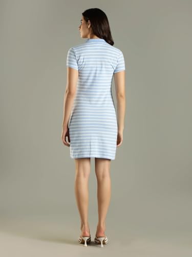 Cotton Polo Collar T-Shirt Dress