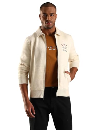 Embroidered Logo Regular Fit Cotton Jacket