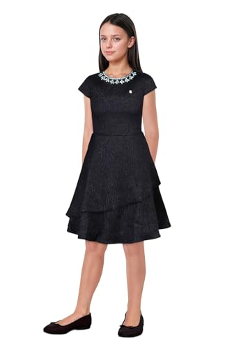 Allen Solly Girl's Synthetic A-Line Knee-Length Dress (AGDRCRGFY08715_Pink