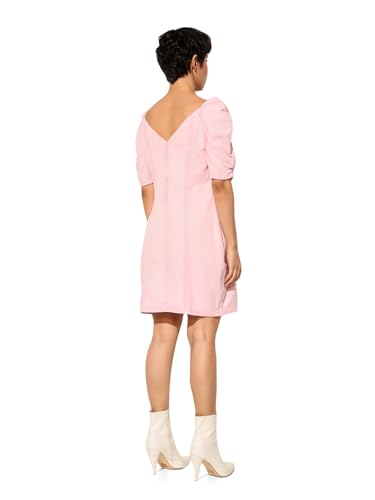 ONLY Women's Cotton A-Line Above The Knee Aline Dress (9014116- Mulberry