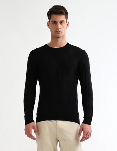 Arrow Men's Regular Fit Textured Sweater