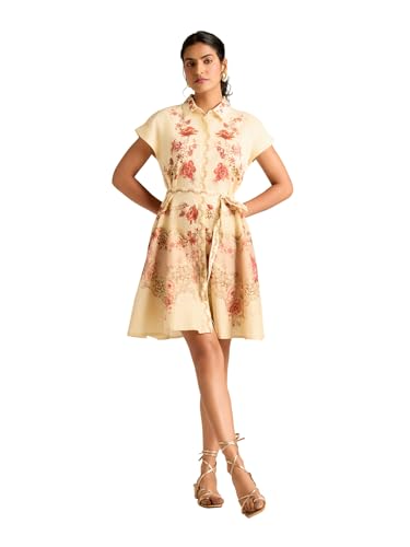 Label RITU KUMAR Ecru Melania Short Dress