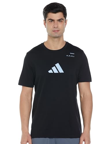 adidas Men M Tns Cat G T Sports T-Shirts, Black, Large