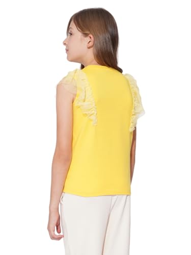 VERO MODA Girl Regular Fit Yellow T-Shirt