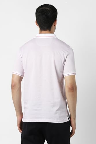 Van Heusen Men's Regular Fit T-Shirt (VHKPFRGFR76214_Pink