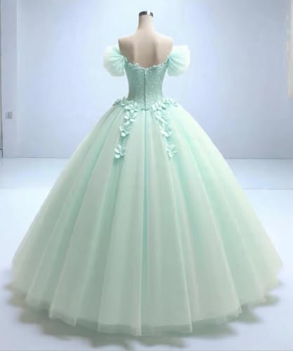 ThreadTexture Designer Princess Bridal Gown Mint Green