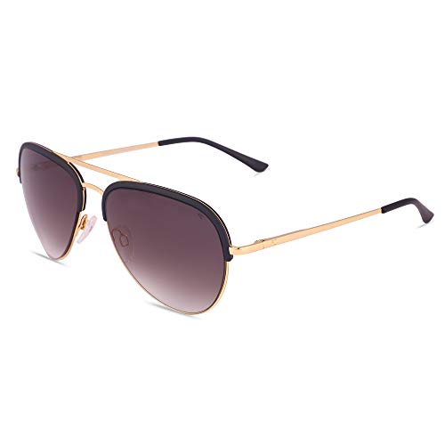 French Connection Gradient Aviator Unisex Sunglasses - (FC 7131 C1|58|Brown Color Lens)