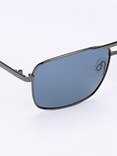 Skechers Men Aviator Grey Polarized Sunglasses, Large