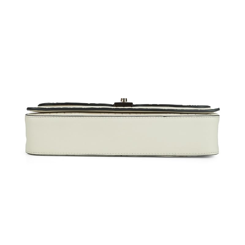 tresmode WARSAW White Vegan Leather Shoulder Bag