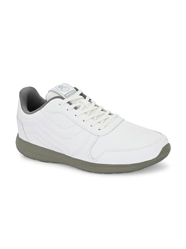 OFF LIMITS Men EON Casual Sneakers, Off White/D. Grey, UK 10