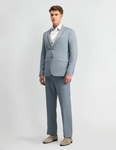 Arrow Men's Polyester Business Suit Vest (ARAISU5591_Light Grey