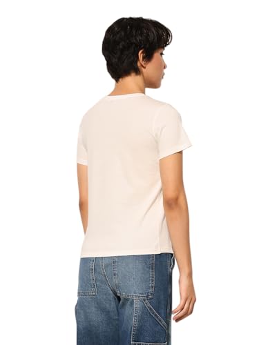 ONLY Women's Regular Fit White T-Shirt