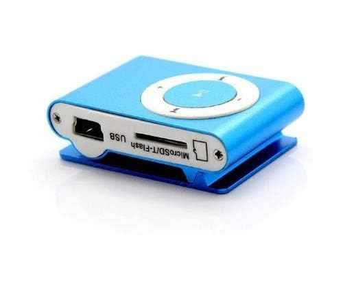 King Shine Portable Mini Metal Clip MP3 Player Sport Music Player with SD/TF Card Slot (Random Color Memory Card Not Included