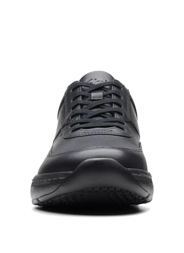 Clarks Mens Clarkspro Lace, Black Leather, 10.5