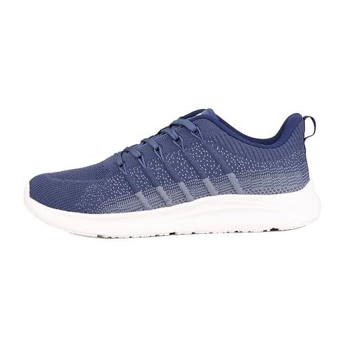 Red Chief Men Sport Running Shoes | Breathable Flynet Lace-Up | Grey Low Ankle (R1743)