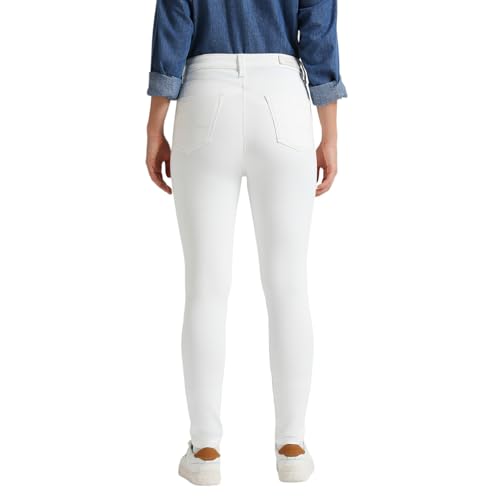 Pepe Jeans Women's Straight Jeans (PL204960P578_White