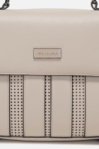 Women Beige Solid Casual Handbag