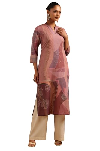 Soch Womens Multicolour Cotton Abstract Kurta