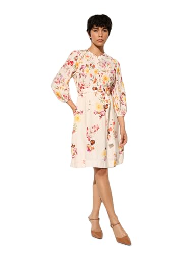 ONLY Women's Fit and Flare White Dress