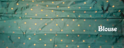 SREE KUMARAN Women's Kanchipuram Kubera Silk Pure Pattu Sarees With Blouse