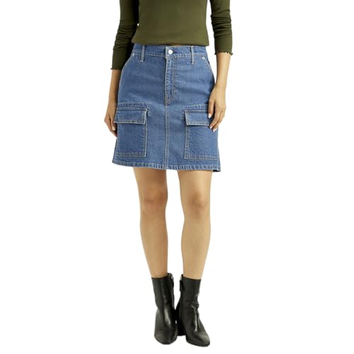 Levi's Women's Mid Rise Straight Denim Skirt