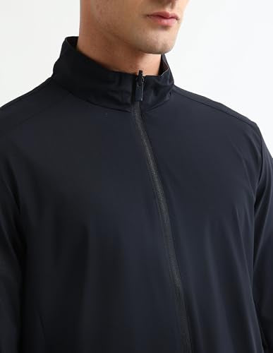 Arrow Sport Men's Solid Reversible Jacket (ASAKJK4701_Navy_M)