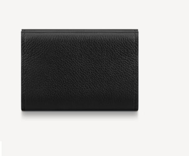 Alexvyan Black Hello Small Tri-Fold Women's Purse Wallet Card Organizer Female Hand Purse Clutch Women/Ladies/Girls Wallets 5 Card Holder 1 Long & 1 Small Pocket