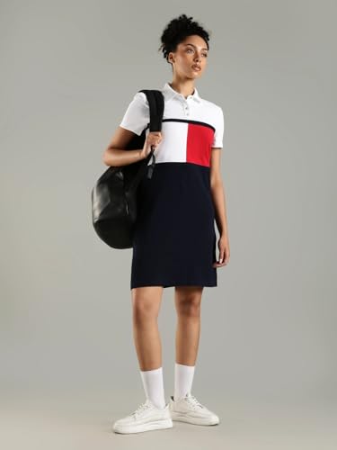 Cotton Polo Collar T-Shirt Dress