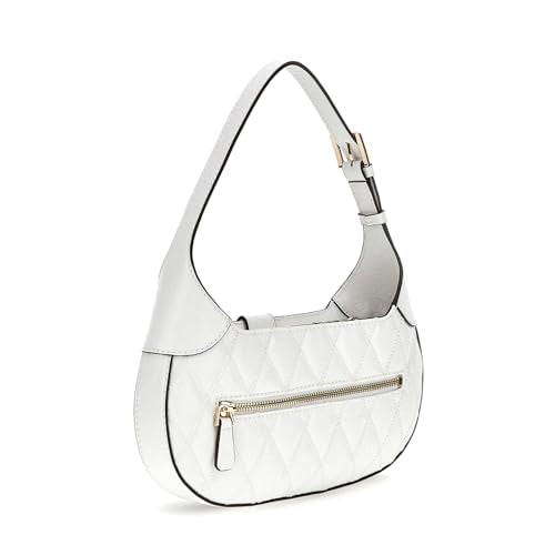 Guess Women's White Solid Crossbody Bag| Ladies Purse Handbags | Gift For Ladies