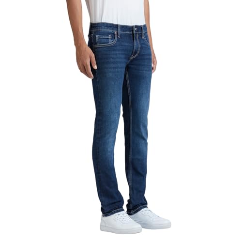 Pepe Jeans Men's Slim Jeans (PM208194Q033_Dark Indigo