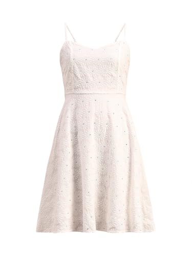 VERO MODA Women's Fit and Flare White Dress