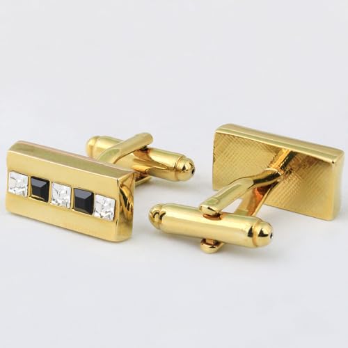 Peluche Golden Coloured Brass The Bling Bar - G - TS - Tiepin Set For Men