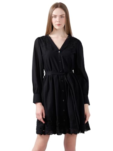 VERO MODA Women Fit and Flare Black Dress