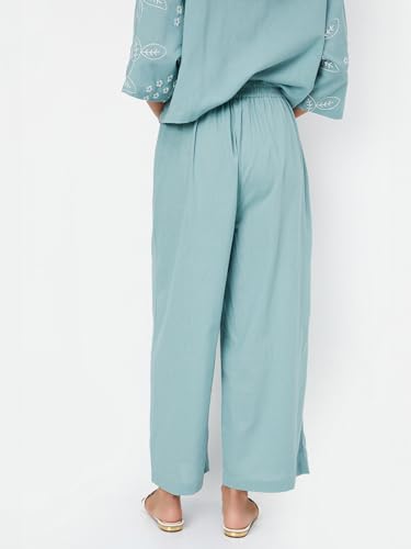 Max Women's Regular Pants (PZO51004C_Blue