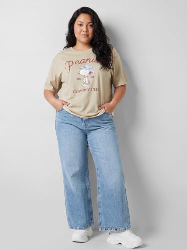Max URB_N Women Peanut Oversized T-Shirt (Beige_3XL)