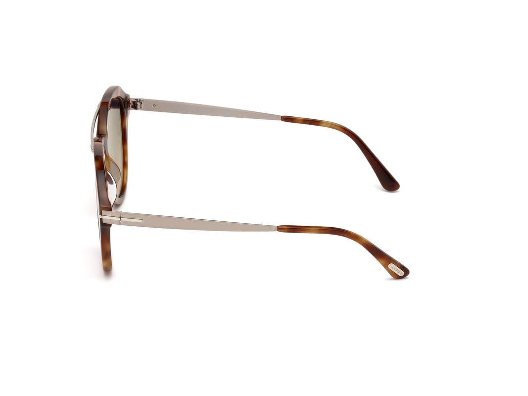 Tom Ford UV Protected Brown Oval Full Rim Sunglasses for Men - FT0576 54 53B