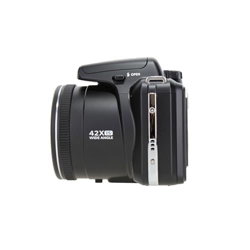 Kodak PIXPRO AZ425 20MP Vlogging Digital Camera (Black) 42X Optical Zoom, 24mm Wide Angle Lens Bundle with 64GB Memory Card + Vlogger Tripod + Bag + More Vlog Accessories