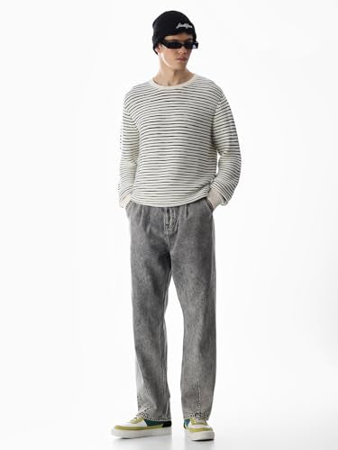Jack & Jones Men's Regular Fit White Sweater