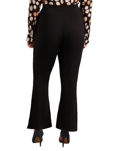 VEROMODA Curve Women's Wide Leg Pants Jet Black