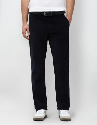 U.S.Polo Association Men's Riley Straight Fit Corduroy Trousers (USTRO073R_Blue_34)