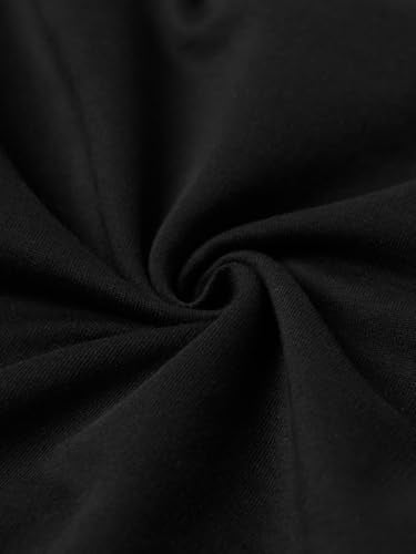 The Souled Store Street Solids: Shadow Women and Girls Short Sleeves Round Neck Black Embroidered Cotton Oversized Breathable Side Slit Streetwear Lightweight Oversized T-Shirt