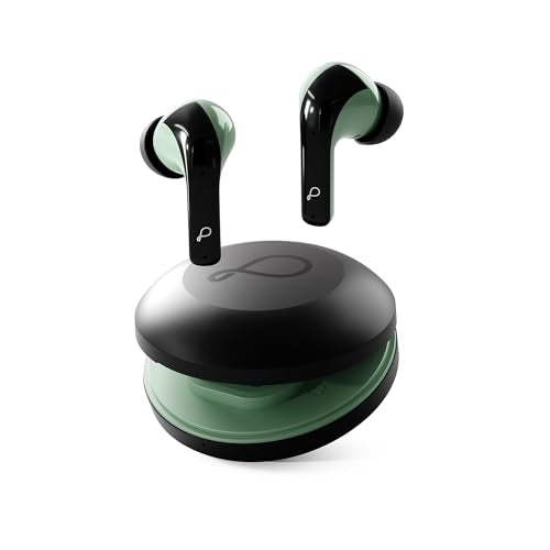 Pebble Cyclo Buds True Wireless Earbuds | Deep Bass | AI Powere ENC | 4 Mics | Dynamic Drivers | Dual Pairing | Voice Assistant - Black